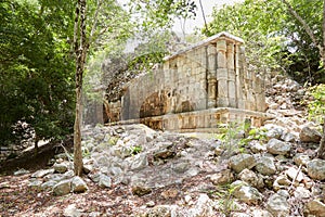 The Mayan ruins of Sayil, known for its stunning royal palace