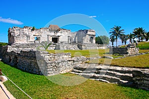 Mayan ruins in Tulum MÃÂ©xico photo