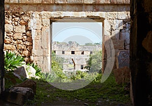 The Mayan ruins of Uxmal in Yucatan, Mexico, is one of Mesoamerica's most stunning archaeological sites photo