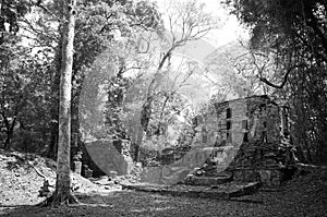 Mayan ruins Yaxchilan and Bonampak near Palenque, Mexico