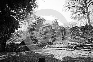Mayan ruins Yaxchilan and Bonampak near Palenque, Mexico