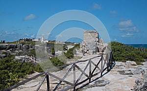 Maya santuario   templo sobre el México 