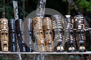 Mayan souvenirs on sale in Chichen Itza