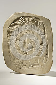 Mayan Stele Isolated photo