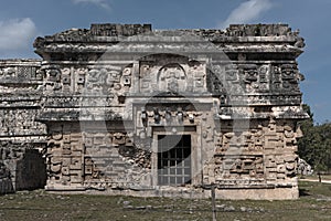 Mayan stone reliefs in Chichen Itza, Yucatan, Mexico,