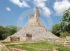 Mayan Temple in Labna Yucatan Mexico