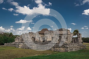 Mayan temple ruins tulum photo
