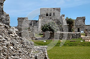 Mayan Temple In Tulum, Mexico