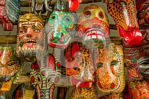 Mayan wooden masks img