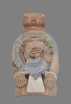 Mayans civilization souvenir, terracotta replicas photo
