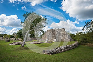 Mayapan ancient ruins, Yucatan, Mexico
