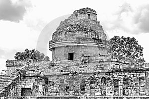 Maya observatory on Chichen Itza site. photo