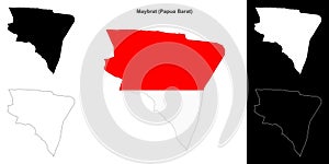 Maybrat outline map