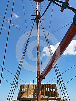 Mayflower mast at Plymouth, Massachussetts