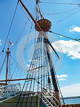 Mayflower mast at Plymouth, Massachussetts