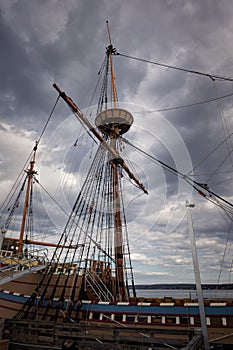 The Mayflower in Plymouth Massachusetts