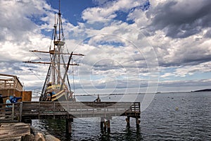 The Mayflower in Plymouth Massachusetts