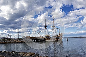 The Mayflower in Plymouth Massachusetts