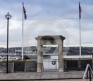 Mayflower Steps Plymouth Harbour