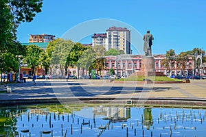 Lenin Square in Maykop city photo