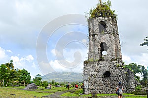 Mayon Volcano and the Cagsawa Ruins photo