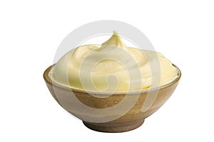 Mayonnaise on bowl