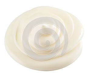 Mayonnaise swirl . File contains clipping paths.