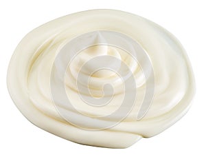 Mayonnaise swirl. File contains clipping paths.