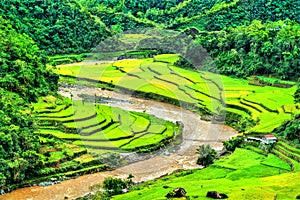 Mayoyao Rice Terraces, UNESCO world heritage in Ifugao, Philippines