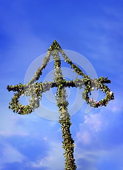 Maypole at midsummer festival