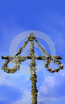 Maypole at midsummer festival