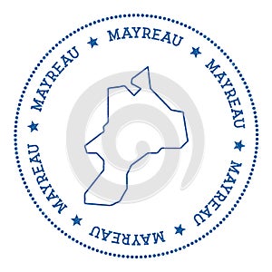 Mayreau map sticker.