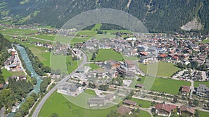 Mayrhofen, Austria - arial view.