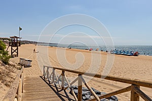 Mazagon Beach in Huelva, Andalusia, Spain. photo