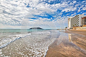 Mazatlan Golden Zone Zona Dorada, famous touristic beach and resort zone photo