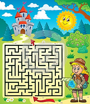 Maze 3 with scout girl