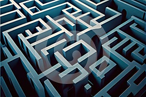 Maze background abstract. Ai generative illusration