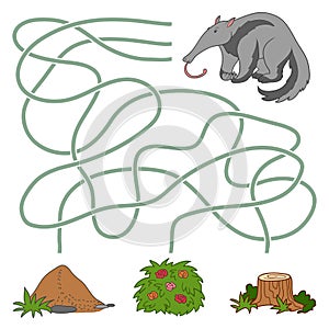Maze game: anteater and anthill