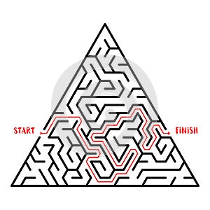 Maze Game background. Labyrinth with Entry and Exit.