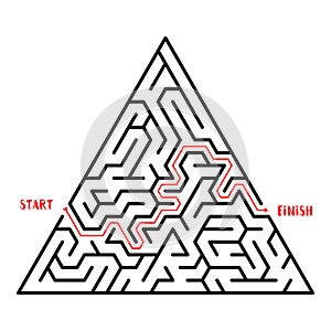 Maze Game background. Labyrinth with Entry and Exit.