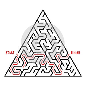 Maze Game background. Labyrinth with Entry and Exit.