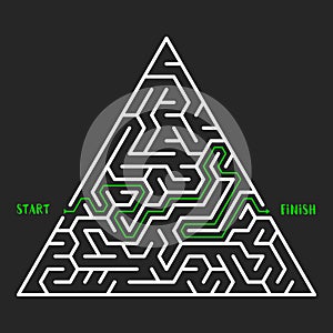 Maze Game background. Labyrinth with Entry and Exit.