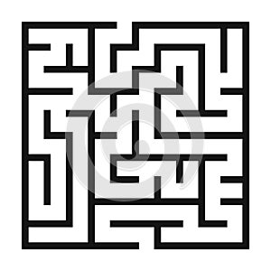Maze Game background. Labyrinth with Entry and Exit.