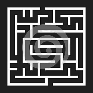 Maze Game background. Labyrinth with Entry and Exit.