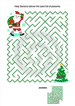 Maze game for kids - Santa deliver the presents