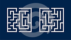 maze game square pattern banner discover the hidden path