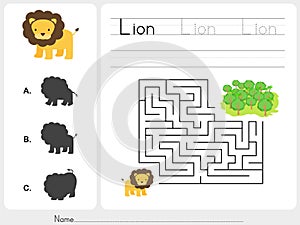 Maze game - Worksheet for education