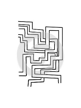 maze hand drawn coloring book for children educational game print for preschoolers