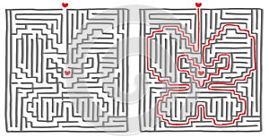 Maze labyrinth game butterfly