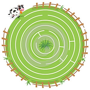 Maze Labyrinth Game,Vector Illustration photo